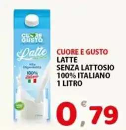 Premium Supermercati Cuore e Gusto Latte senza lattosio offerta