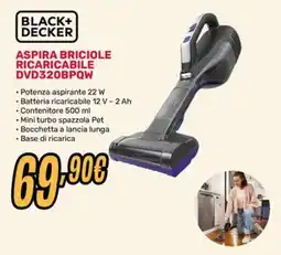 Fiducia & Convenienza Aspira briciole ricaricabile Black+Decker offerta