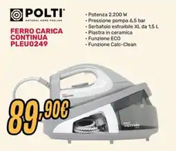 Fiducia & Convenienza Ferro carica continua Polti offerta