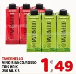 Mio Market Tavernello vino bianco/rosso offerta