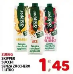 Mio Market Zuegg Skipper succhi senza zucchero offerta