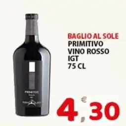 Premium Supermercati Baglio al Sole Primitivo Vino Rosso IGT offerta