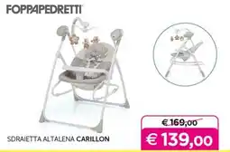 Universo Bimbo Foppapedretti Sdraietta Altalena Carillon offerta