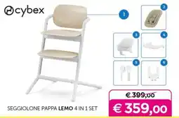Universo Bimbo Cybex seggiolone pappa lemo 4 in 1 set offerta