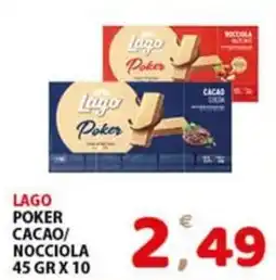 Premium Supermercati Lago Poker Cacao/Nocciola offerta