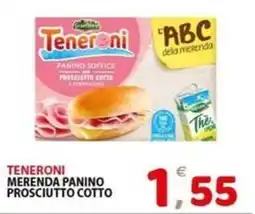 Il Centro Superstore Teneroni merenda panino prosciutto cotto offerta