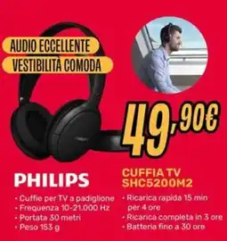 Fiducia & Convenienza Cuffia TV Philips offerta