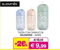 Universo Bimbo Suavinex tazza con cannuccia wild&free offerta