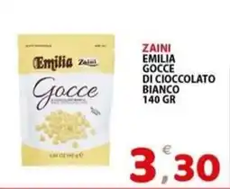 Il Centro Superstore Zaini Emilia Gocce di cioccolato bianco offerta