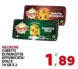 Il Centro Superstore Negroni cubetti di pancetta offerta