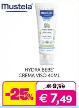 Universo Bimbo Mustela Hydra Bébé Crema Viso offerta