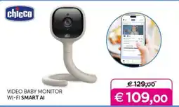 Universo Bimbo Chicco video baby monitor wi-fi smart ai offerta