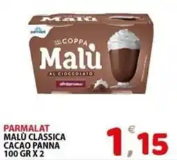 Il Centro Superstore Parmalat Malù classica cacao panna offerta
