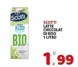 Il Centro Superstore Scotti latte chiccolat di riso offerta