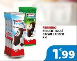 Il Centro Superstore Ferrero Kinder Pinguì Cacao e Cocco offerta