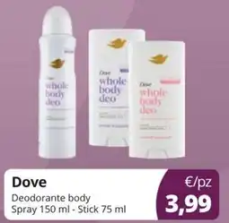 Acqua & Sapone Dove Deodorante body offerta