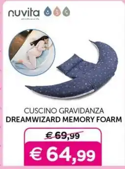 Universo Bimbo Cuscino gravidanza Dreamwizard memory foam offerta