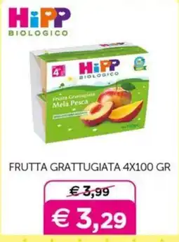 Universo Bimbo HiPP Biologico Frutta Grattugiata Mela Pesca offerta