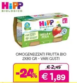 Universo Bimbo HiPP Biologico Omogeneizzati Frutta Bio offerta