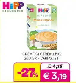 Universo Bimbo HiPP Biologico Creme di cereali bio offerta