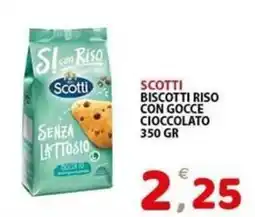 Il Centro Superstore Scotti biscotti riso con gocce cioccolato senza lattosio offerta