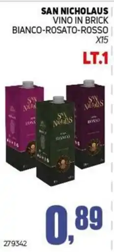 Migro San Nicholaus vino in brick offerta