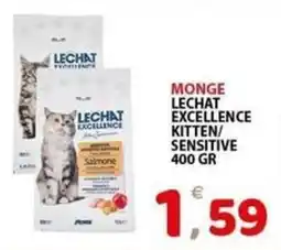 Il Centro Superstore Monge Lechat Excellence Kitten Sensitive offerta