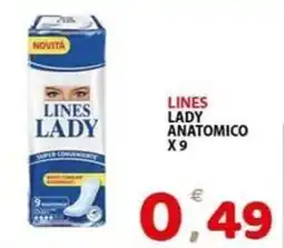 Il Centro Superstore Lines lady anatomico offerta