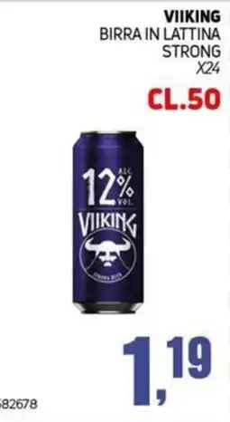 Migro Birra in lattina strong Viking offerta