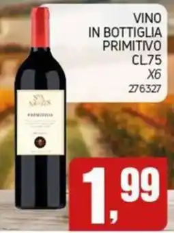 Migro Vino in bottiglia Primitivo offerta