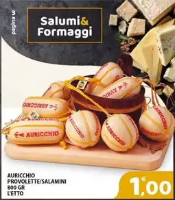 Il Centro Superstore Auricchio provolette/salamini offerta