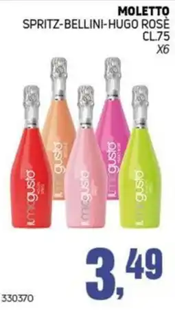 Migro Moletto Spritz-Bellini-Hugo Rosé offerta