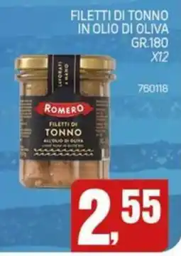 Migro Filetto di tonno Romero offerta