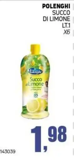 Migro Polenghi succo di limone offerta