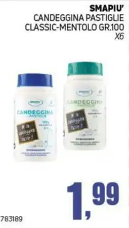 Migro SMAPIU' CANDEGGINA PASTIGLIE CLASSIC-MENTOLO offerta