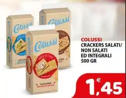 Il Centro Superstore Colussi crackers salati/non salati ed integrali offerta
