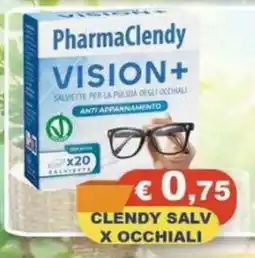 Magazzini del Risparmio PharmaClendy Vision+ salviette per la pulizia degli occhiali offerta