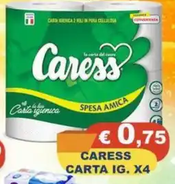 Magazzini del Risparmio Caress carta igienica offerta