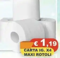 Magazzini del Risparmio Carta ig. maxi rotoli offerta