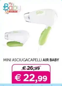 Universo Bimbo Mini asciugacapelli air baby offerta