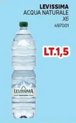 Migro Acqua naturale Levissima offerta