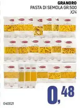 Migro Pasta di semola Granoro offerta