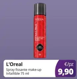 Acqua & Sapone L'Oreal Spray fissante make-up Infaillible offerta