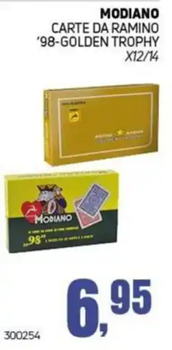 Migro Modiano carte da ramino '98-golden trophy offerta