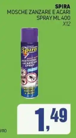Migro Spira mosche zanzare e acari spray offerta