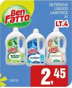 Migro Ben Fatto detersivo liquido lavatrice offerta