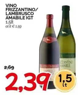 Hardis Vino frizzantino/ lambrusco amabile IGT offerta