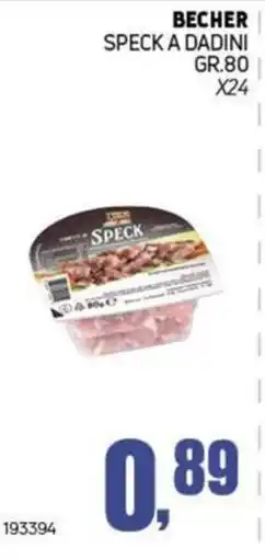 Migro Becher speck a dadini offerta