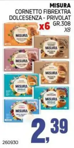 Migro Cornetto Fibrextra Dolcesenza - Privolat offerta