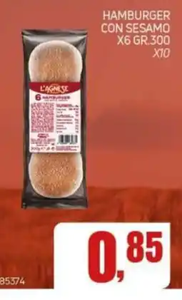 Migro Hamburger con sesamo L'AgneSE offerta
